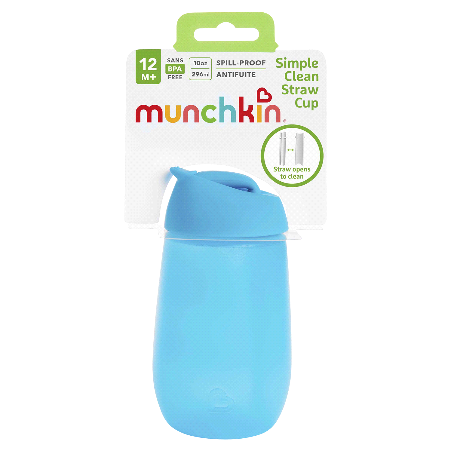 slide 1 of 4, Munchkin Simple Clean 10 Ounce Straw Cup 1 ea, 1 ct