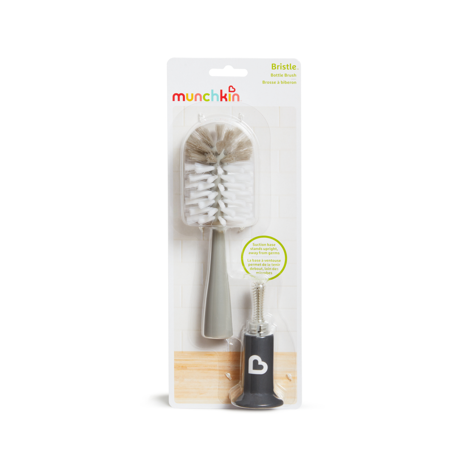 slide 1 of 2, Munchkin Bristle Bottle Brush, 1 ct