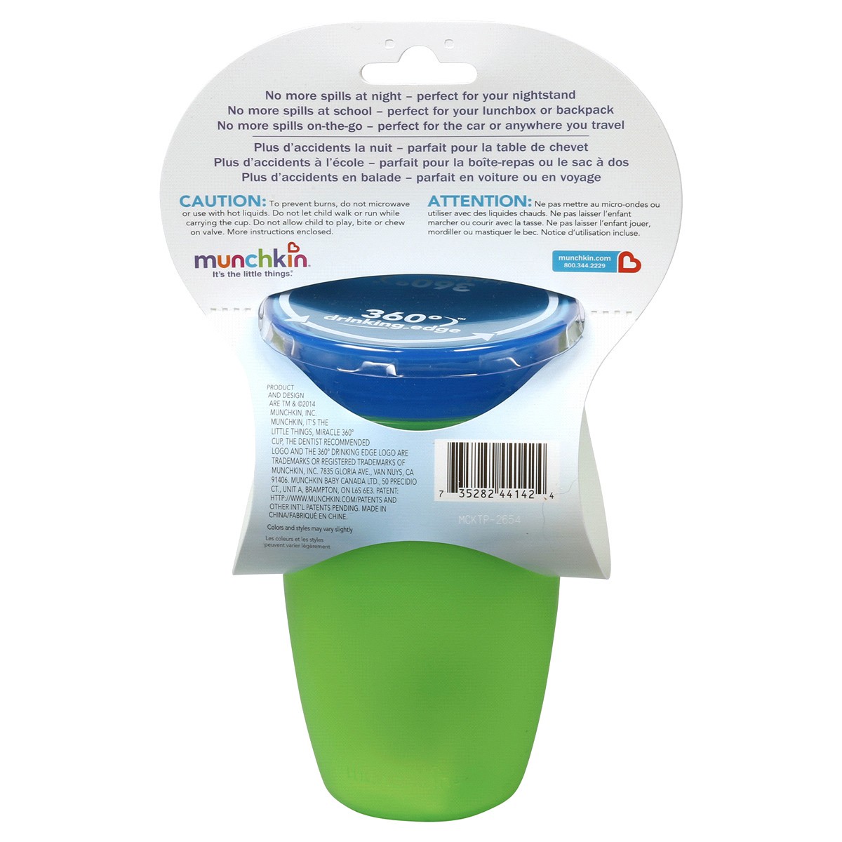 slide 2 of 2, Munchkin Miracle 12m+ 10 oz 360 Degree Cup 1 Each, 1 ct