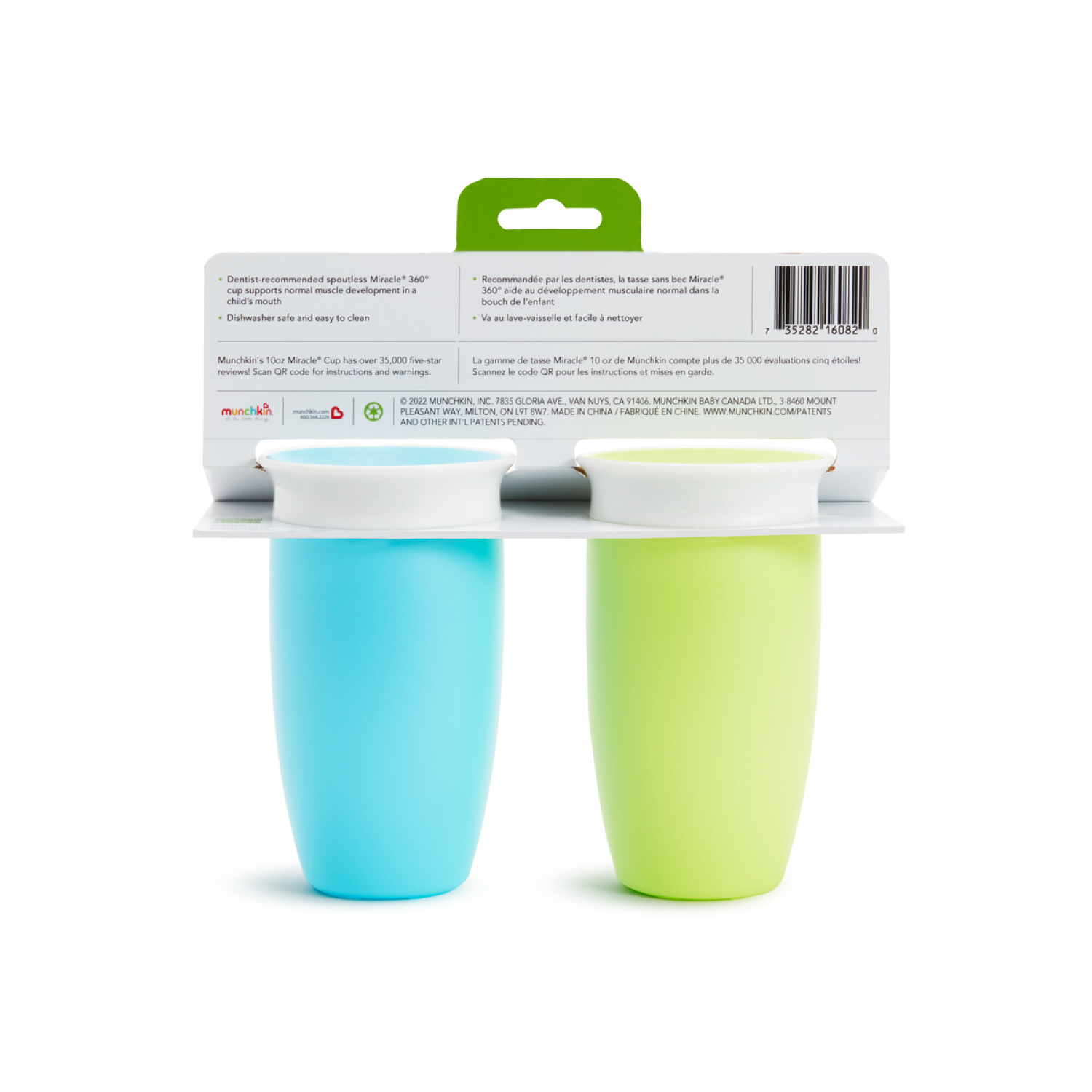 slide 2 of 5, Munchkin Miracle 10 Ounce 360 Degrees Cup 2 ea, 2 ct