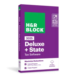 H&r Block Tax Software Deluxe+state 2025