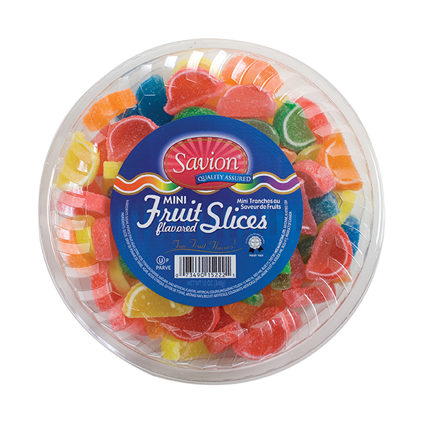 slide 1 of 1, Savion Mini Fruit Flavored Slices Jellied Candies - Kosher For Passover, 12 oz