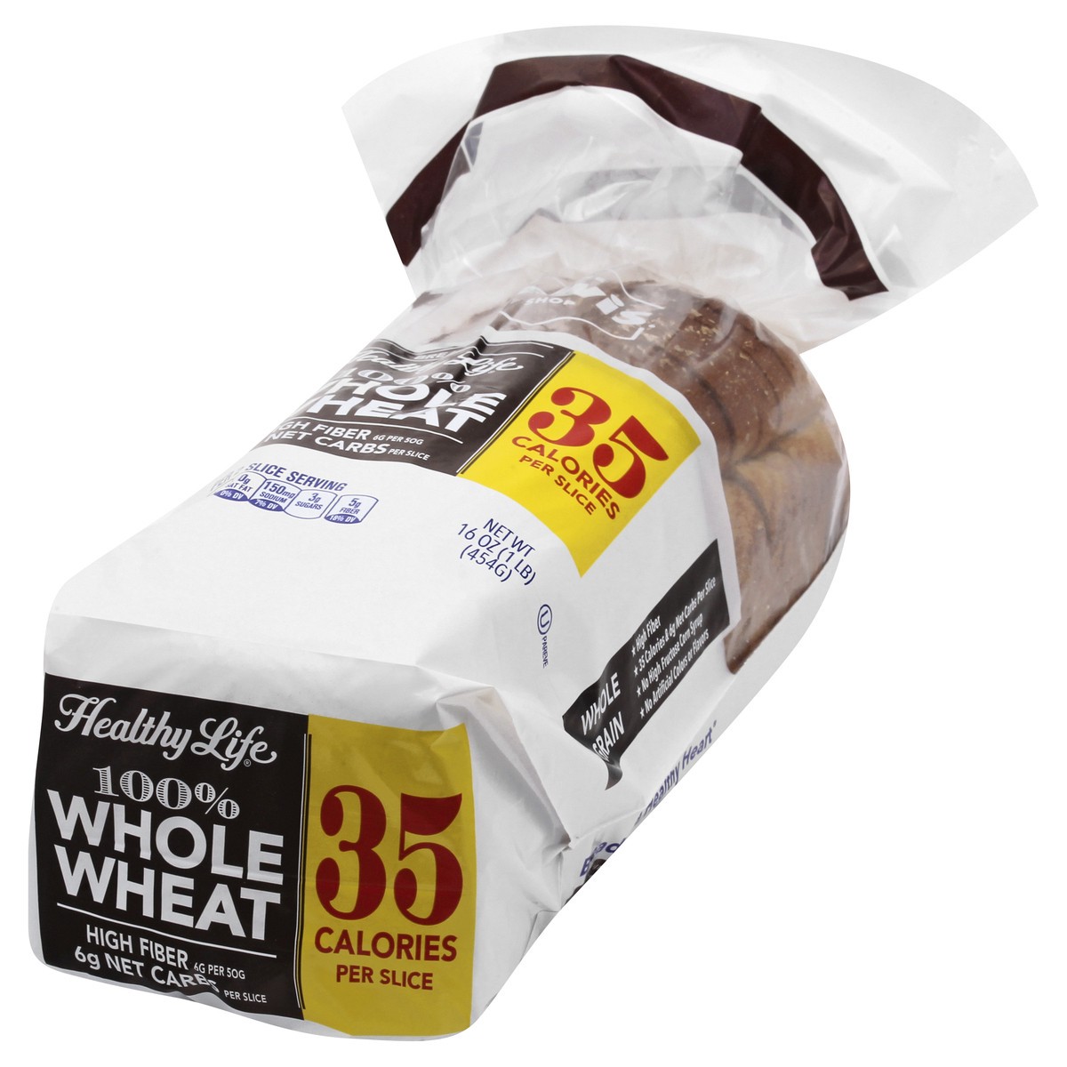 slide 2 of 9, Lewis Healthy Life 100% Whole Wheat Bread 16 oz, 16 oz