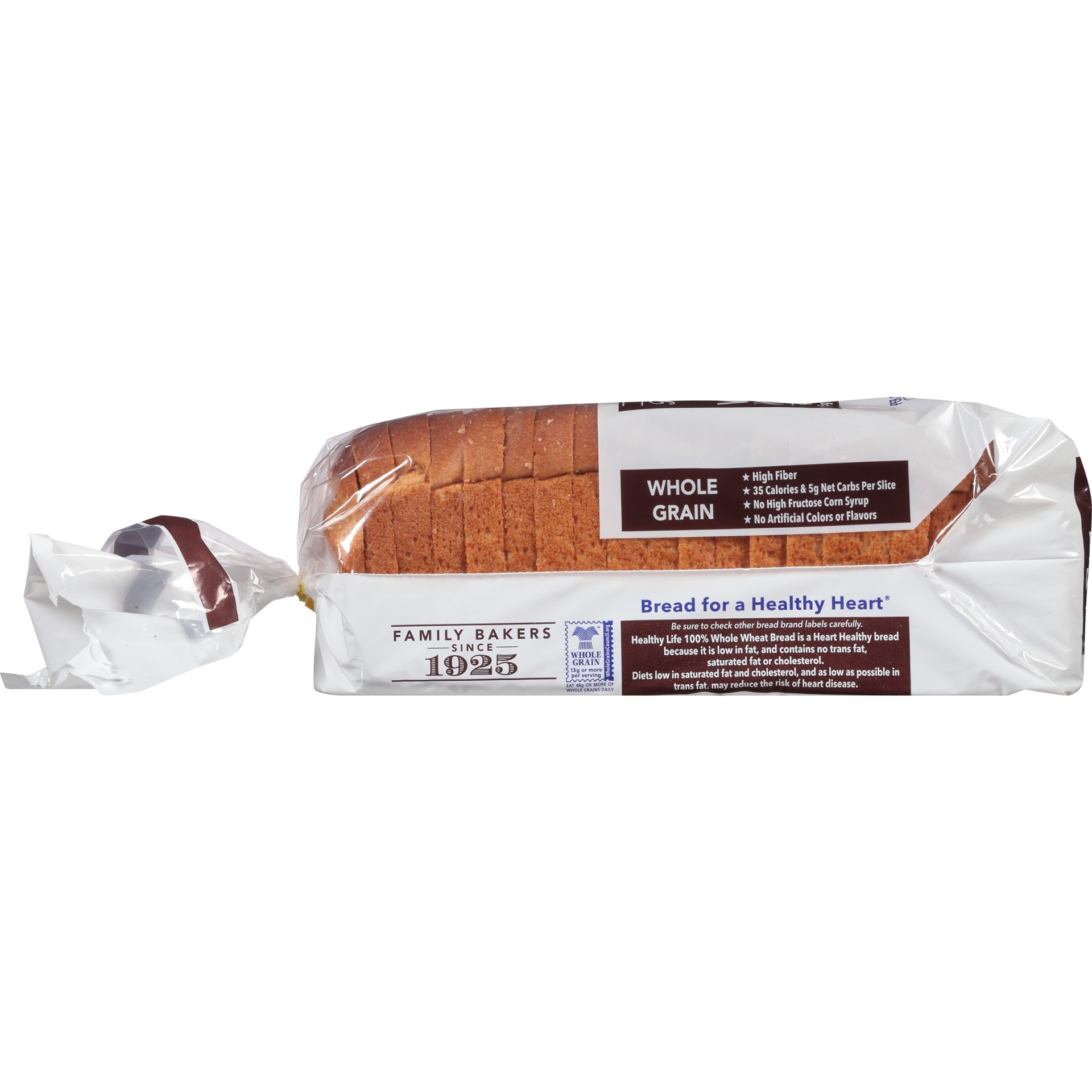 Healthy Life Healthy Life 100 Whole Wheat High Fiber Whole Grain Bread