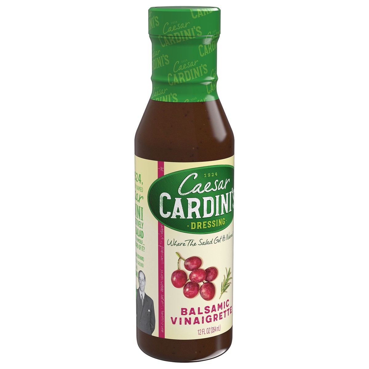 slide 4 of 9, Cardini's Balsamic Vin Dressing, 12 oz