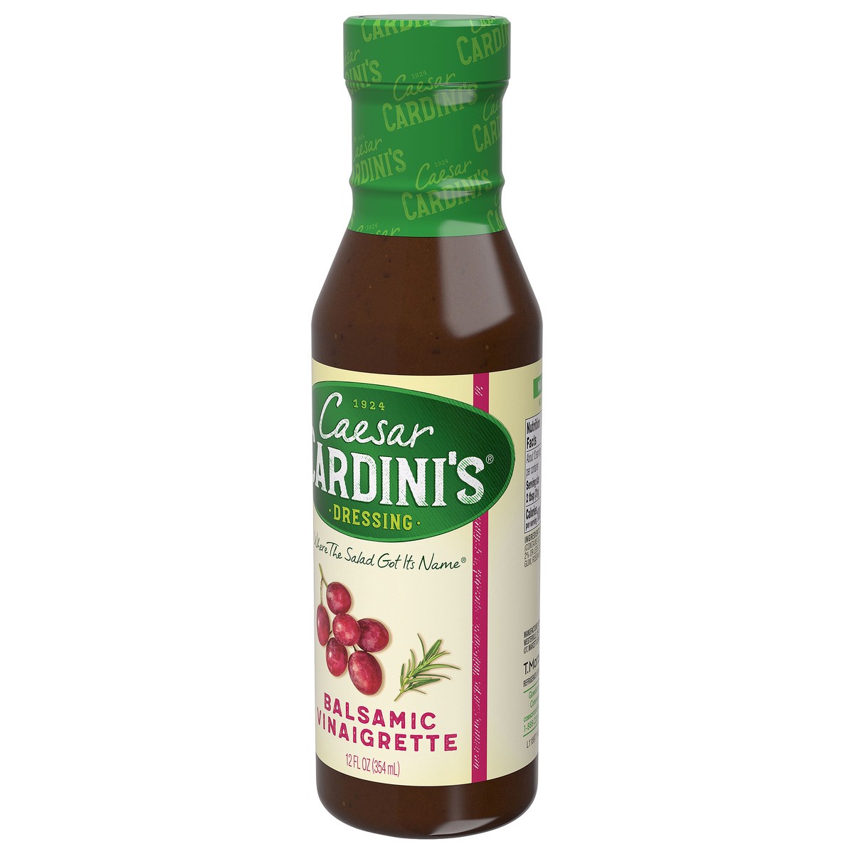 slide 9 of 9, Cardini's Balsamic Vin Dressing, 12 oz