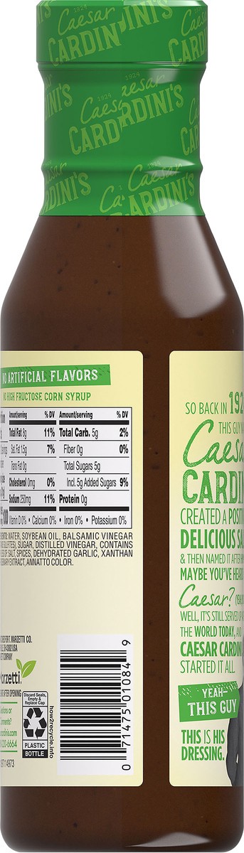 slide 8 of 9, Cardini's Balsamic Vin Dressing, 12 oz