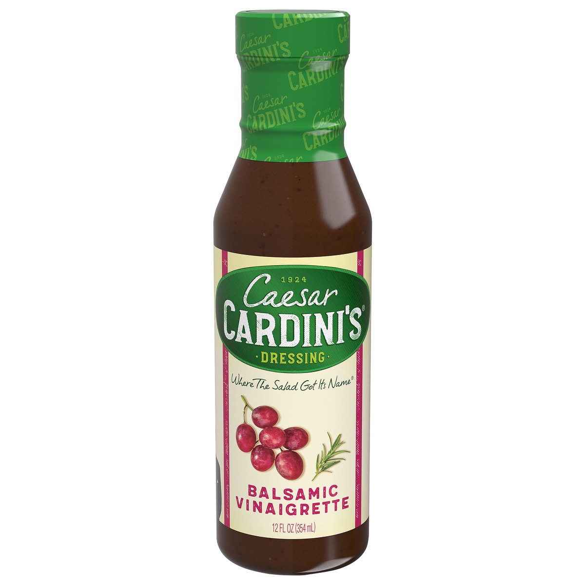 slide 1 of 9, Cardini's Balsamic Vin Dressing, 12 oz