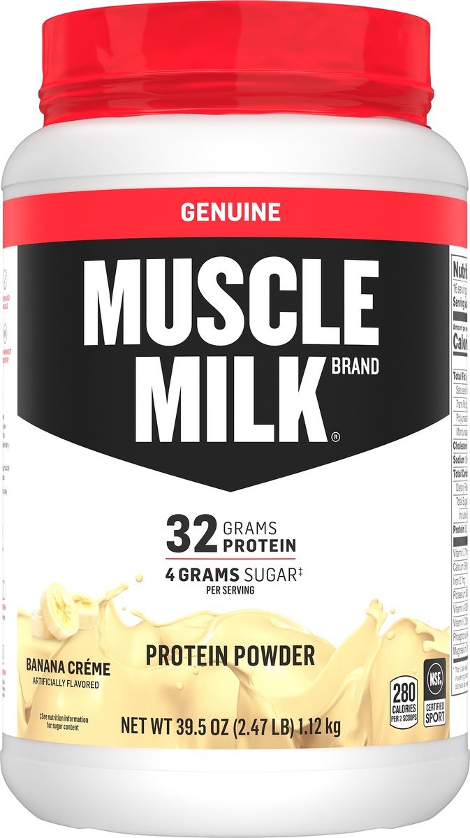 slide 5 of 6, CytoSport Muscle Milk Banana Creme Ultimate Lean Muscle Formula, 2.47 lb