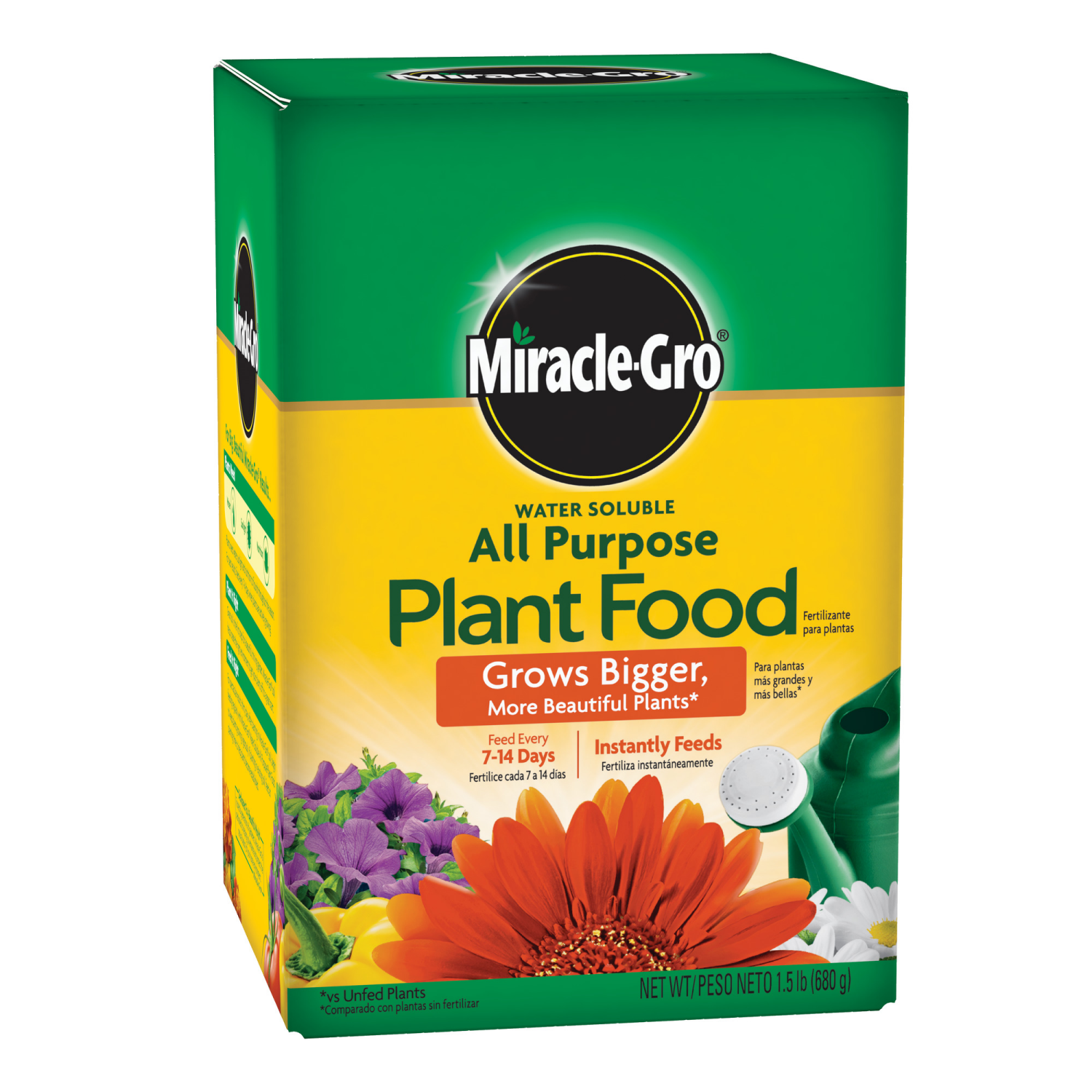 slide 1 of 4, Miracle-Gro Water Soluble All Purpose Plant Food 1.5lb, 1.5 lb