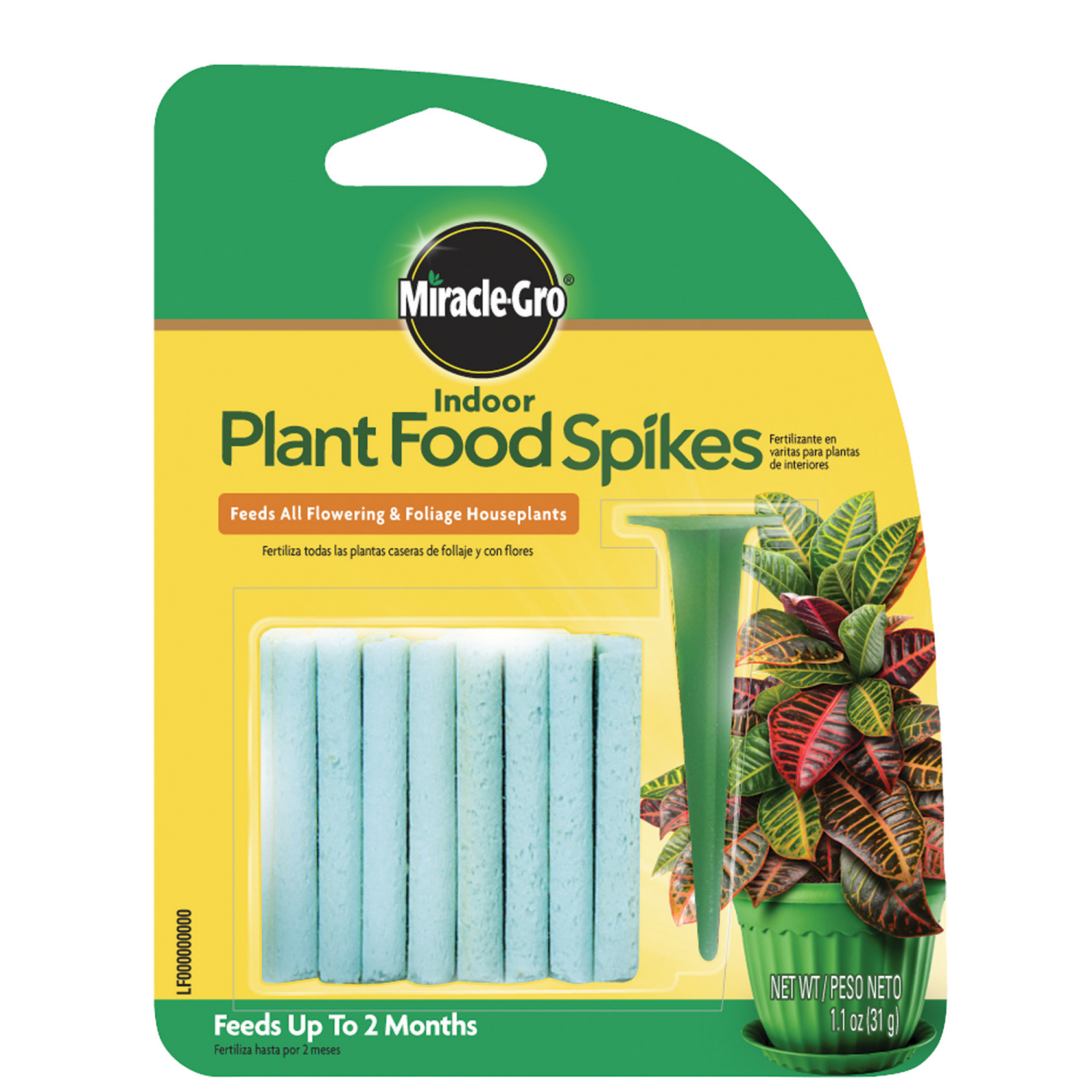 slide 1 of 2, Miracle-Gro Indoor Plant Food Spikes, 1.1 oz