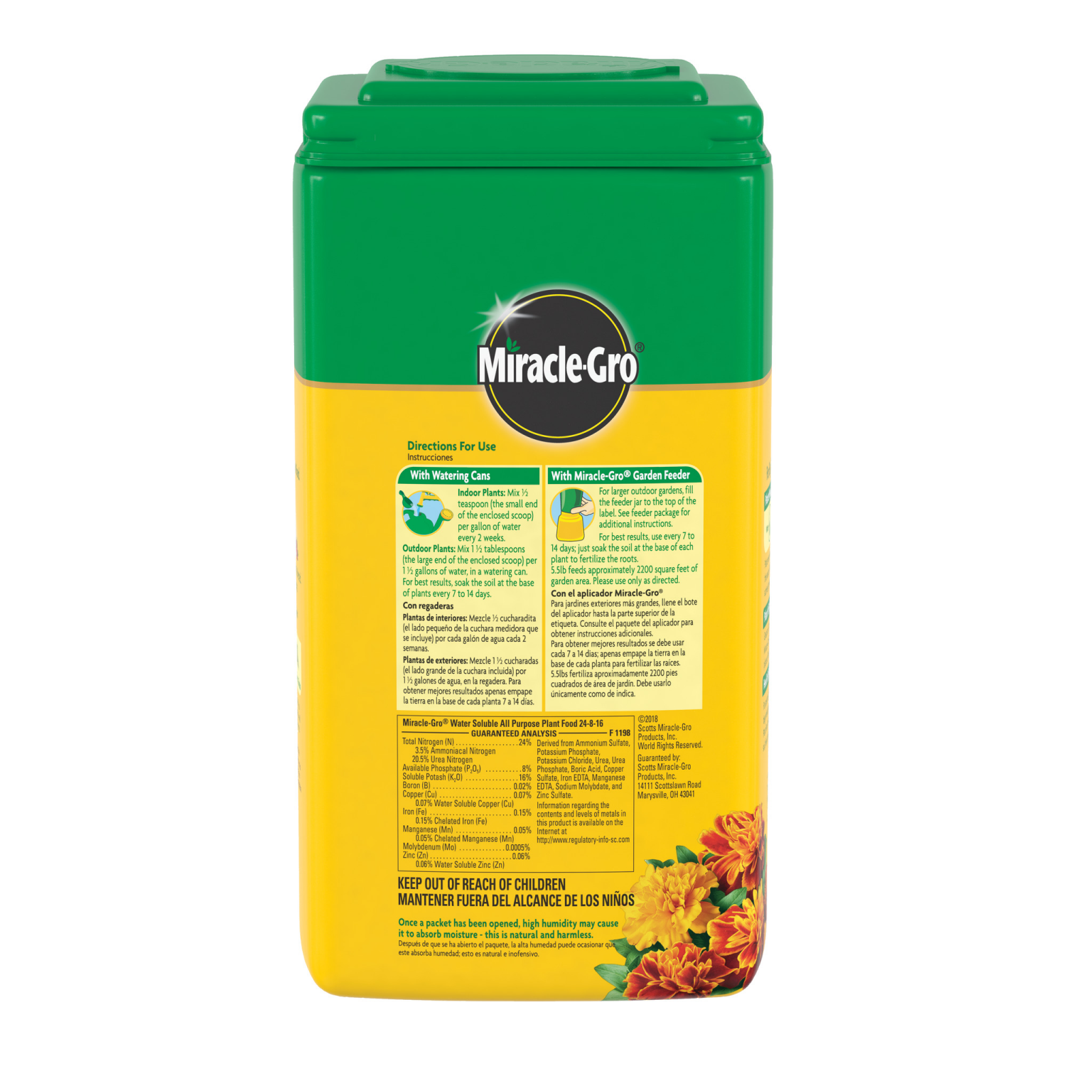 slide 2 of 6, Miracle-Gro Water Soluble All Purpose Plant Food, 5.5 lb