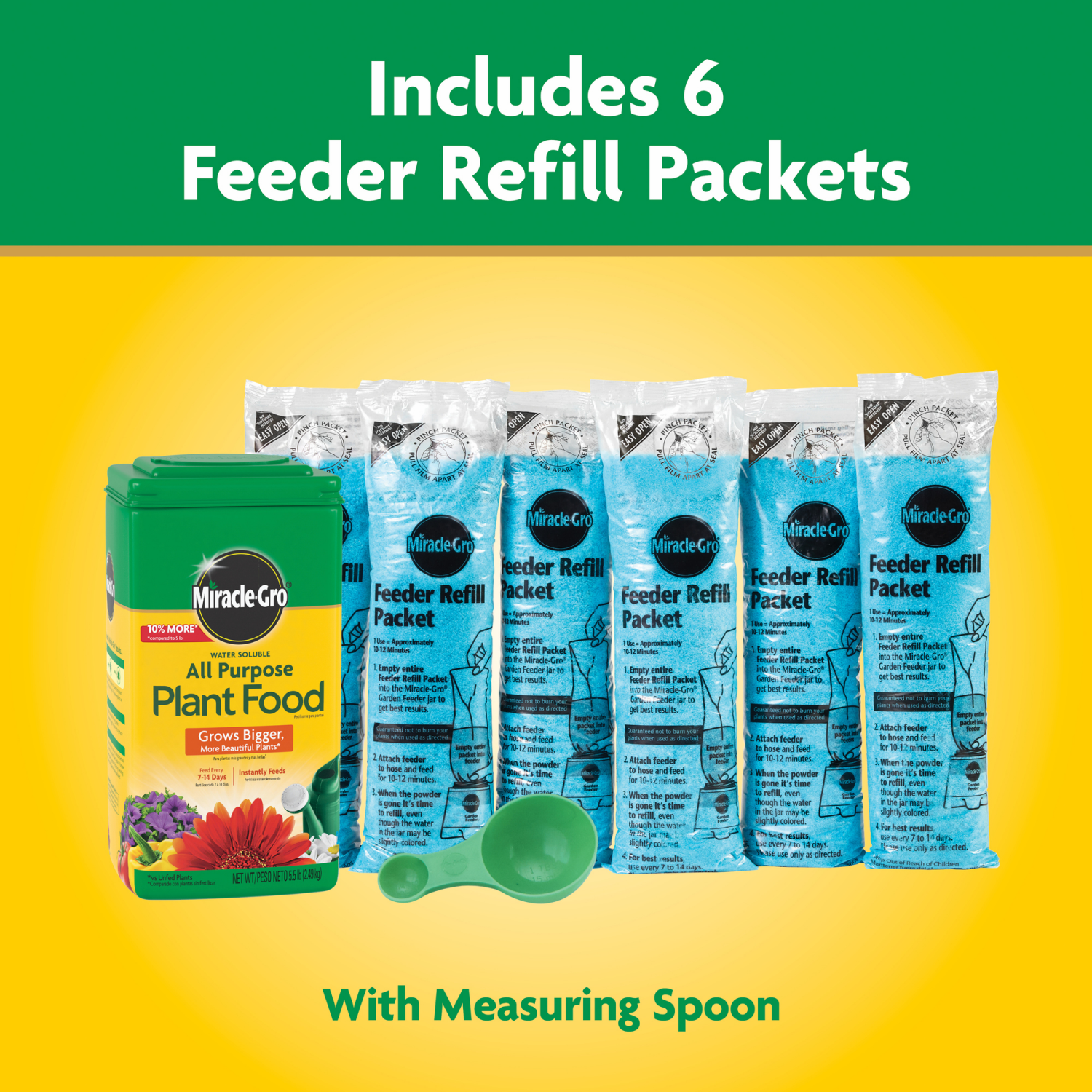 slide 5 of 6, Miracle-Gro Water Soluble All Purpose Plant Food, 5.5 lb