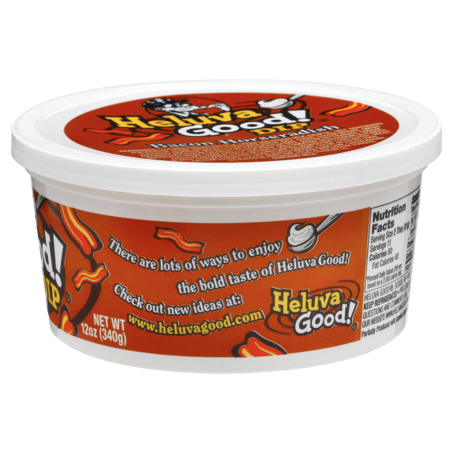 slide 3 of 4, Heluva Good! Bacon Horseradish Dip, 12 oz, 12 oz