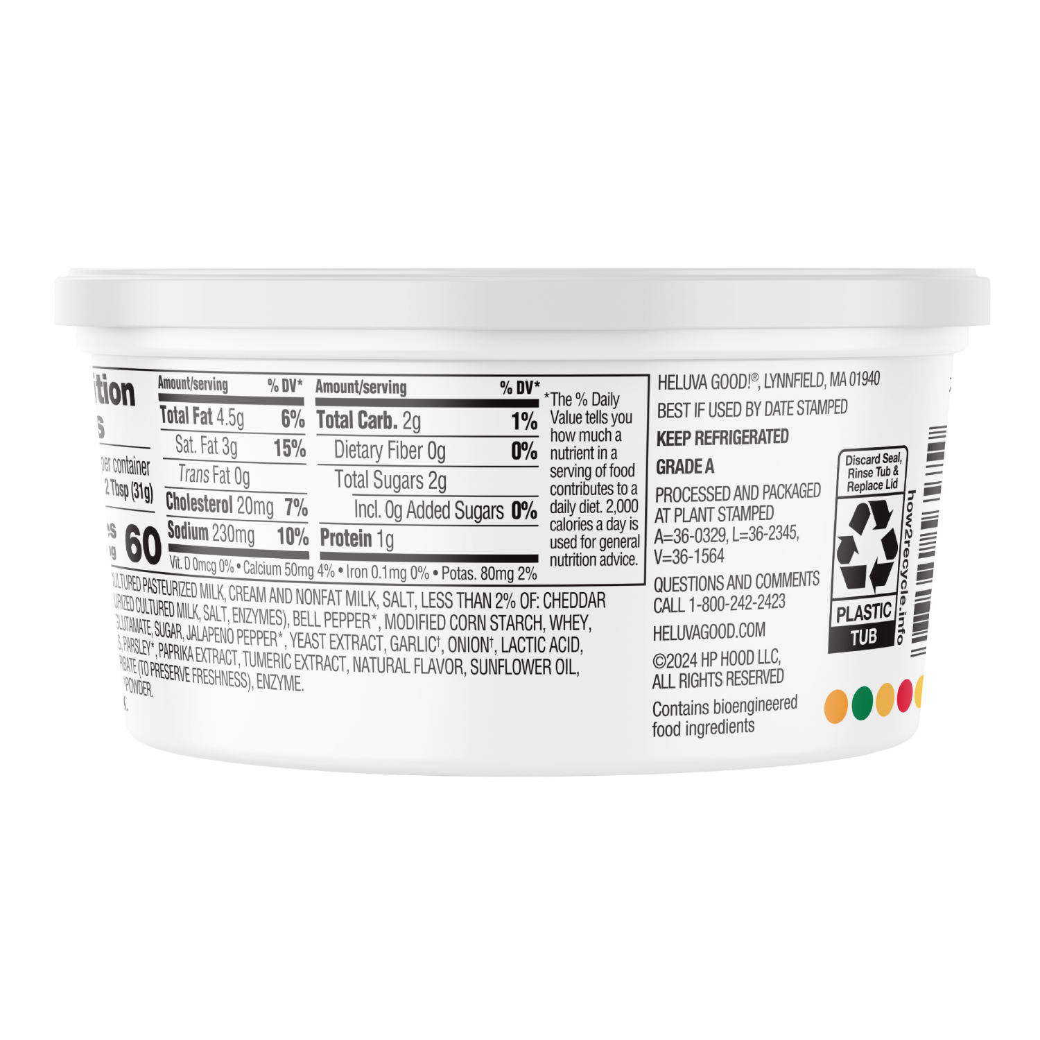 slide 2 of 2, Heluva Good! Jalapeño Cheddar Dip, 12 oz, 12 oz