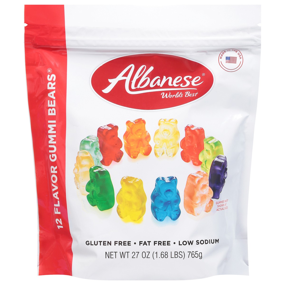 slide 8 of 14, Albanese World's Best 12 Flavor Gummi Bears 27 oz, 27 oz