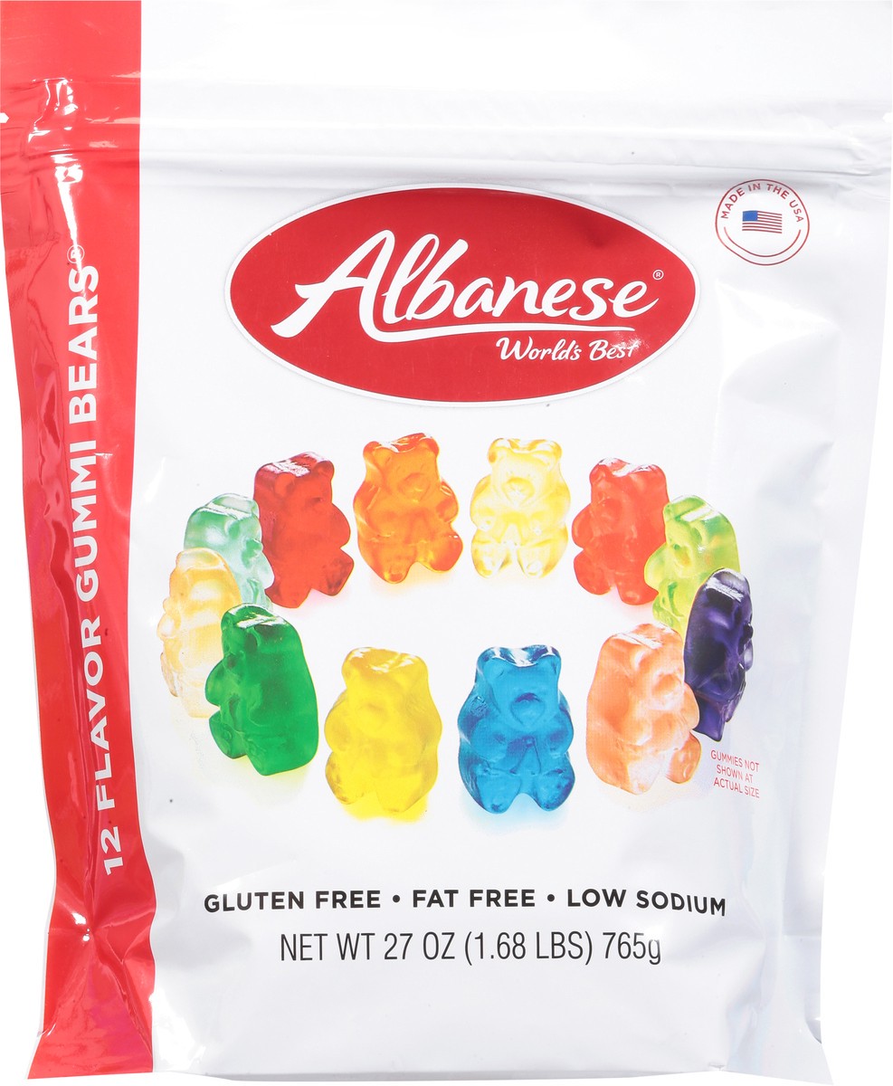 slide 9 of 14, Albanese World's Best 12 Flavor Gummi Bears 27 oz, 27 oz