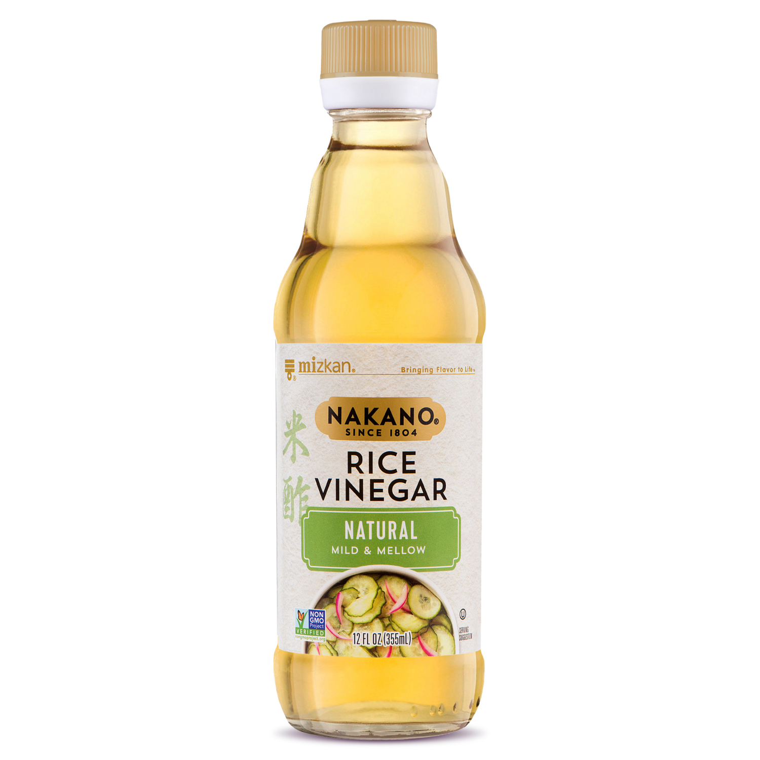 slide 1 of 7, Nakano Natural Mild & Mellow Rice Vinegar 12 fl oz, 12 fl oz