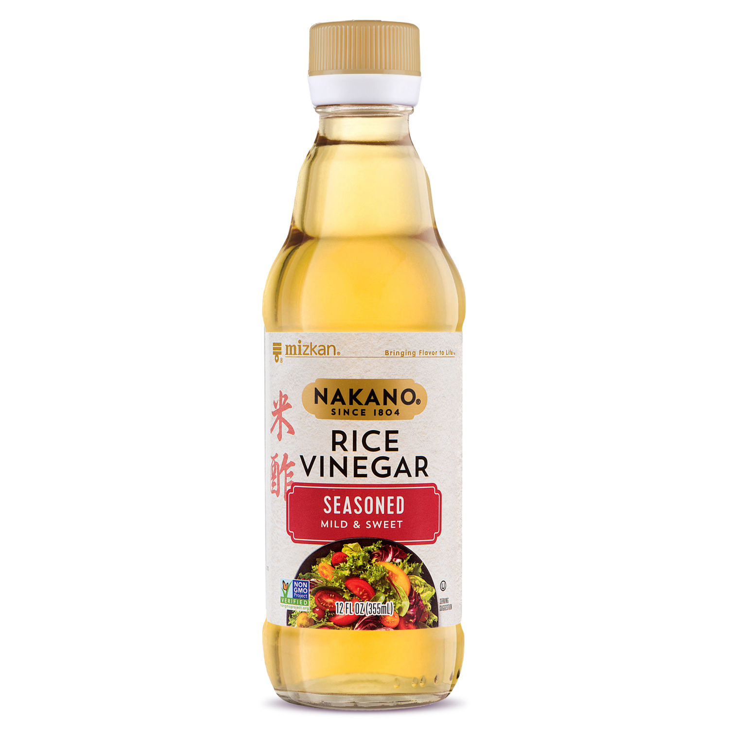 slide 1 of 7, Nakano Seasoned Rice Vinegar, 12 oz., 12 fl oz
