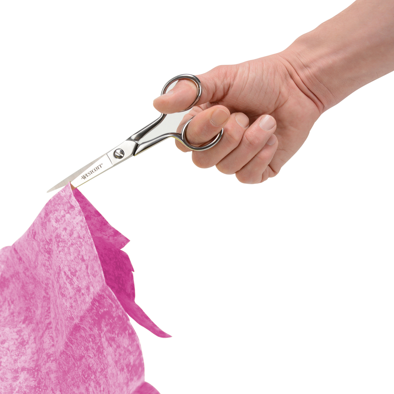 slide 2 of 4, Westcott 6in Forged Paper and Fabric Scissors, Precision Scissors for Sewing and Crafts, Art, Office, 6 in