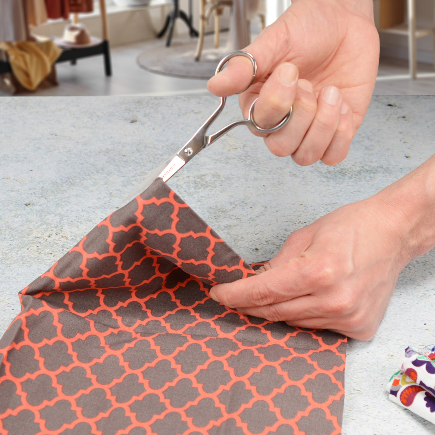 slide 4 of 4, Westcott 6in Forged Paper and Fabric Scissors, Precision Scissors for Sewing and Crafts, Art, Office, 6 in