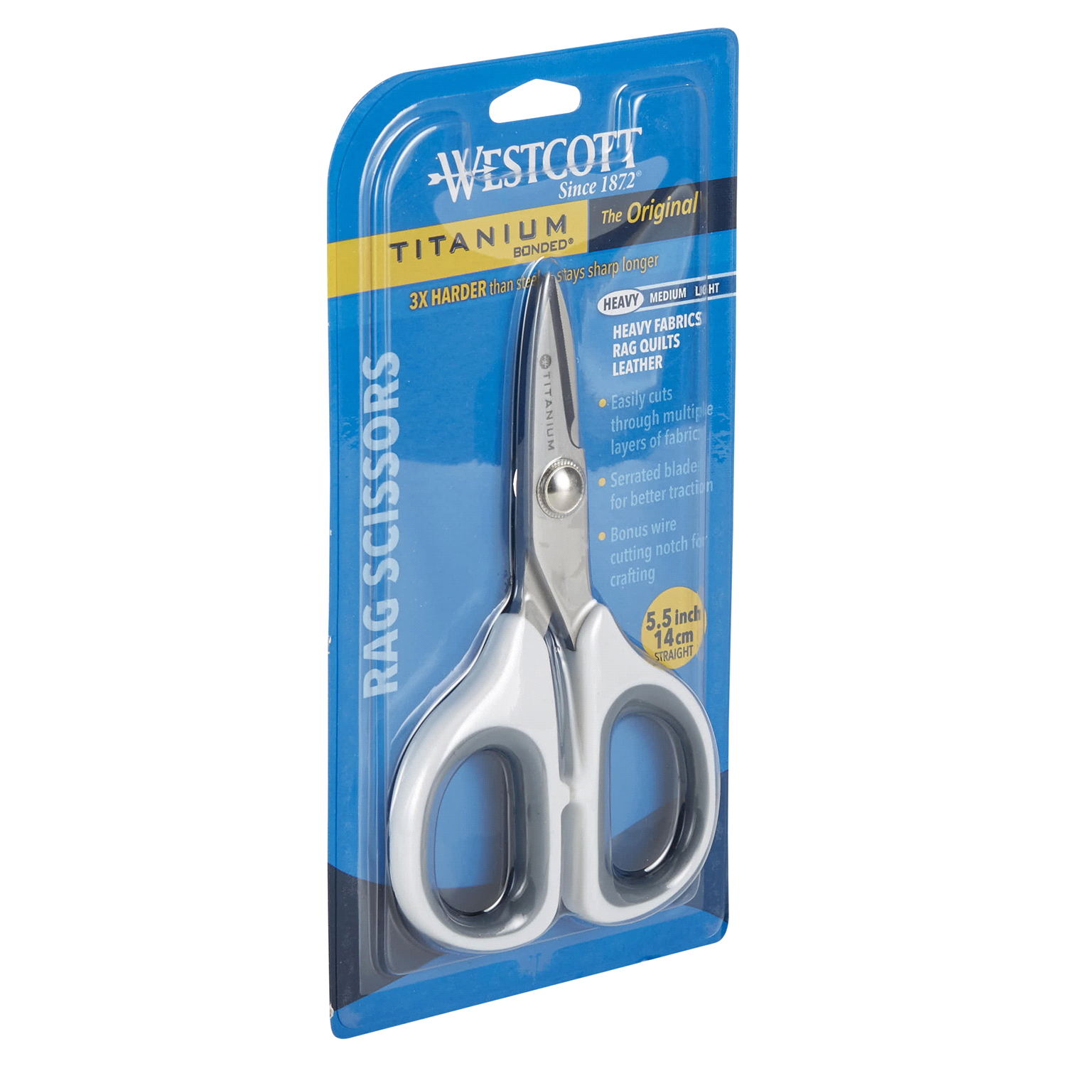 slide 4 of 5, Acme Westcott 5.25 In Rag Scissors, 1 ct