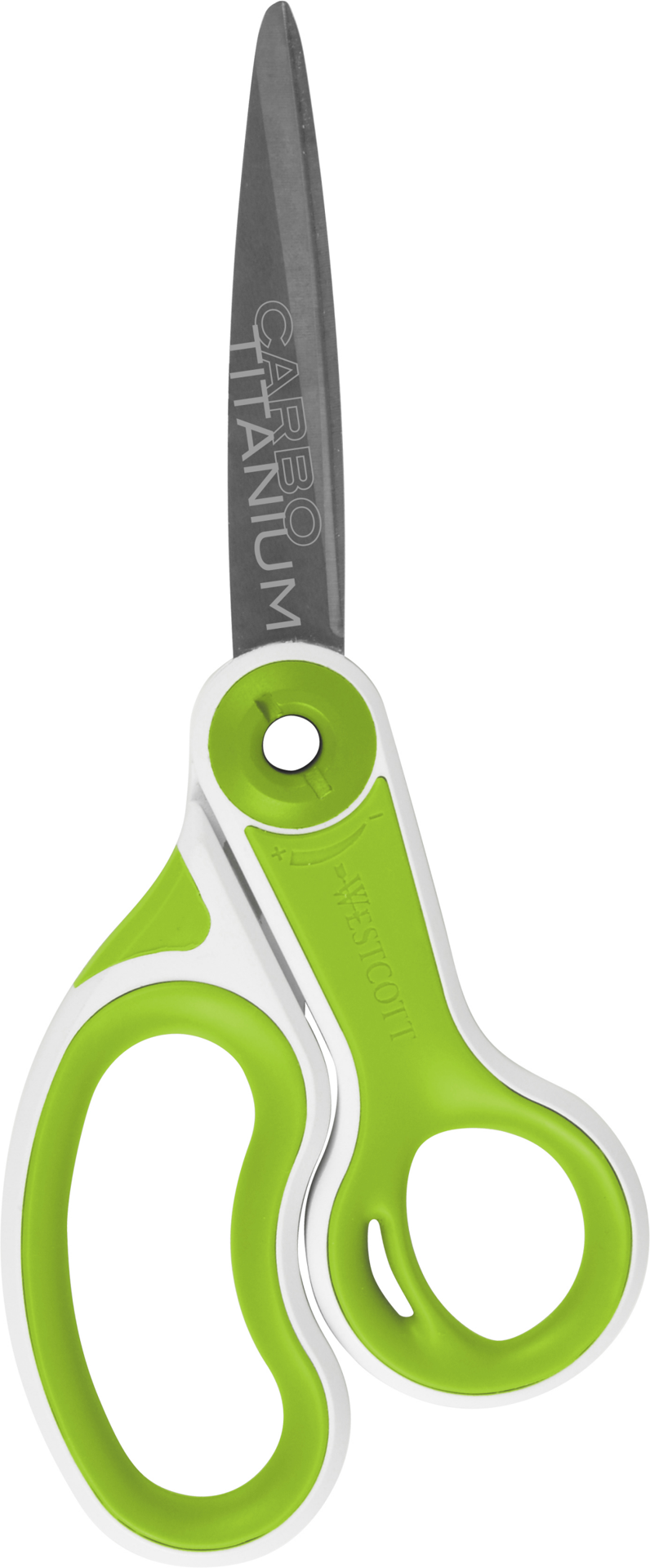 slide 3 of 4, ACME Westcott 8" Straight CarboTitanium Scissors with Adjustable Glide Feature, 8 in