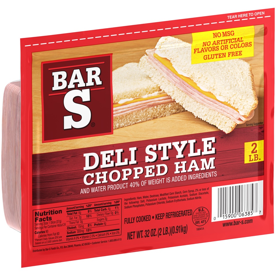 slide 5 of 7, Bar-S Chped Ham, 1 ct