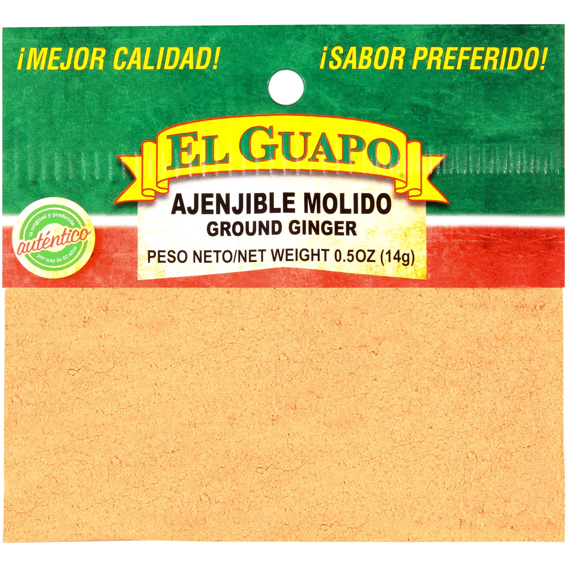 slide 1 of 1, El Guapo Ground Ginger (Ajenjible Molida, 0.5 oz