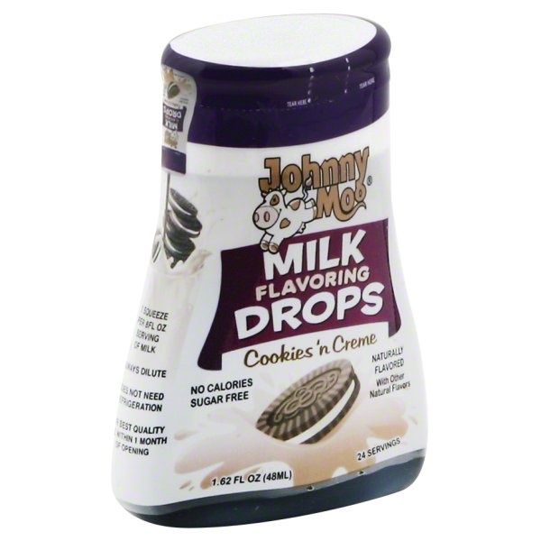 slide 1 of 1, Johnny Moo Cookies 'n Creme Milk Flavoring Drops, 1.6 oz