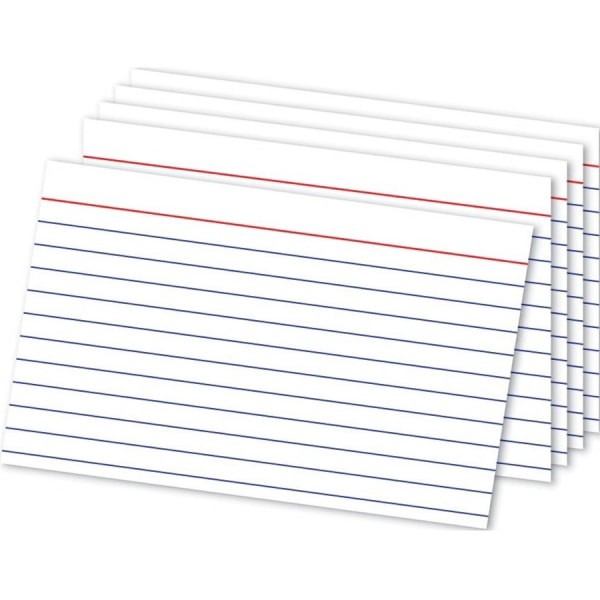 slide 2 of 2, Office Depot Brand Ruled Index Cards, White, 300 ct; 4 in x 6 in