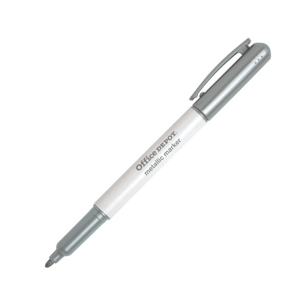 slide 9 of 9, Office Depot Brand Metallic Markers, Bullet Point, Assorted Colors, Pack Of 8, 8 ct