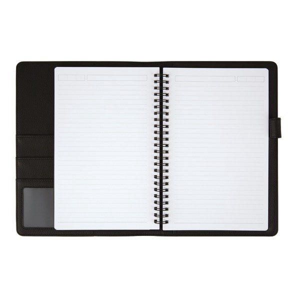 slide 3 of 3, Office Depot Brand Premium Folio Notebook, Junior, 1 Subject, Narrow Ruled, Black, 60 ct; 5 1/2 in x 8 1/2 in