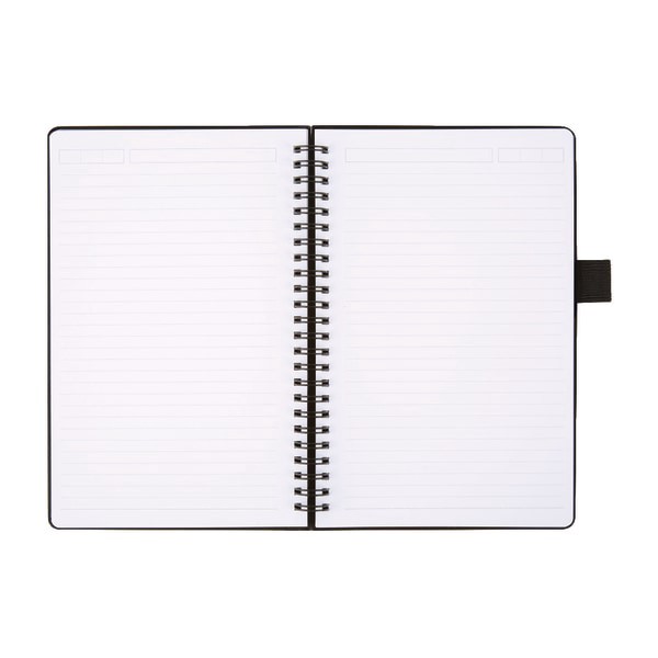 slide 3 of 3, Office Depot Brand Hard Cover Premium Business Notebook, Junior, 5 1/2'' X 8 1/2'', 1 Subject, Narrow Ruled, 120 Pages (60 Sheets), Black, 60 ct