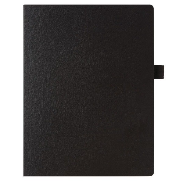 slide 3 of 3, Office Depot Brand Premium Hardcover Business Journal, Narrow Ruled, Black, 96 ct; 8 1/2 in x 11 in