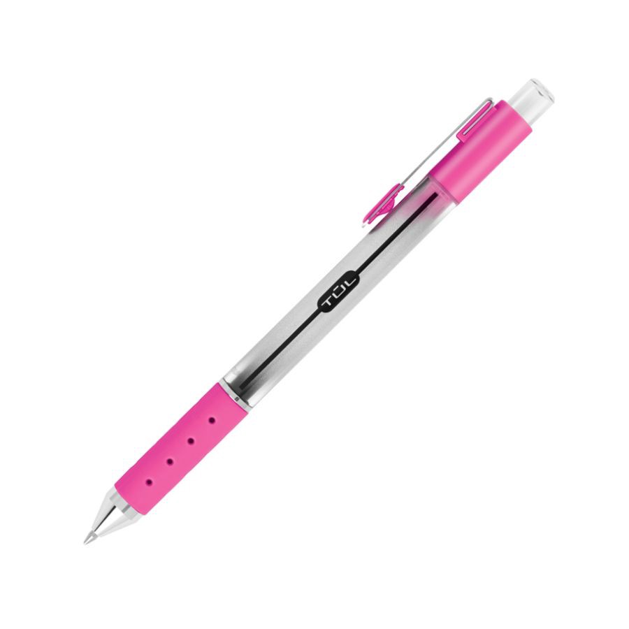 slide 6 of 6, TUL Series Retractable Gel Pens, Fine Point, Silver Barrel, Assorted Inks, Pack Of 4, 4 ct