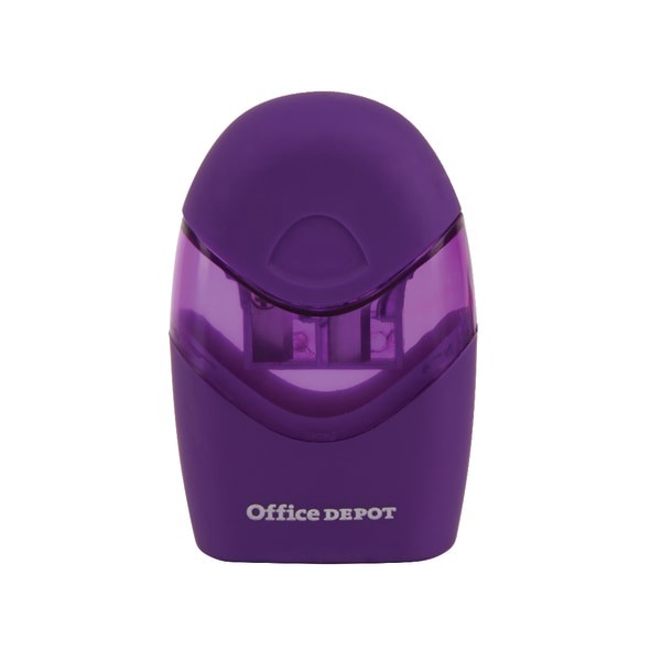slide 3 of 5, Office Depot Brand Double-Hole Manual Pencil Sharpener, Assorted Colors, 1 ct