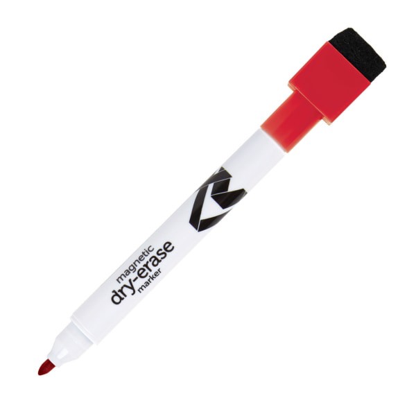 slide 7 of 7, Office Depot Brand Magnetic Dry-Erase Markers With Erasers, Assorted Colors, Pack Of 6, 6 ct