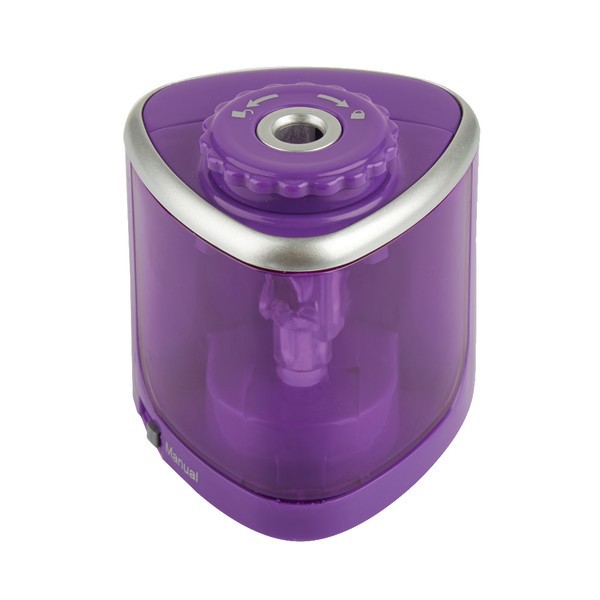 slide 2 of 6, Office Depot Brand Dual-Powered Pencil Sharpener, Assorted Colors, 1 ct