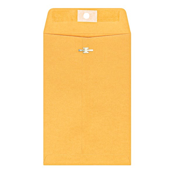 slide 4 of 4, Office Depot Brand 6" X 9" Manila Envelopes, Clasp Closure, Brown Kraft, Box Of 25, 25 ct