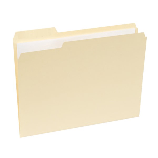 slide 3 of 5, Office Depot File Folders, 1/3 Cut, Letter Size, 30% Recycled, Manila, Pack Of 100 Folders, 100 ct