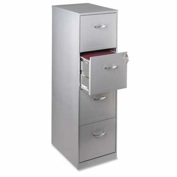 slide 2 of 2, Realspace 18"D Vertical 4-Drawer File Cabinet, Metal, Stone, 1 ct