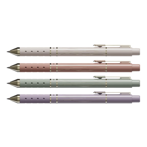 slide 3 of 6, TUL® GL Series Retractable Gel Pens, Medium Point, 0.7 mm, Assorted Barrel Colors With Gold Lines, Black Ink, Pack Of 4 Pens, 4 ct