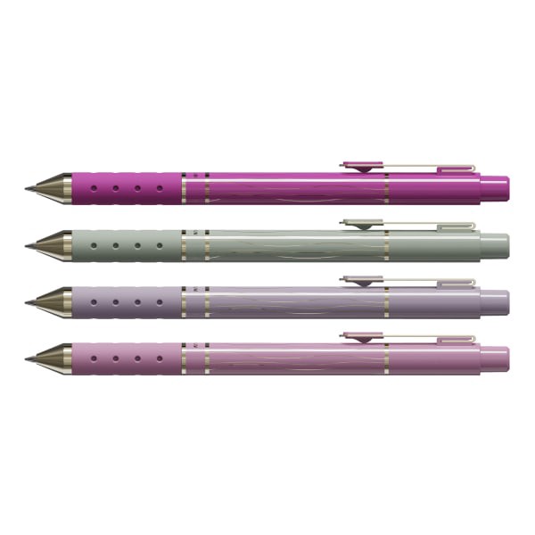 slide 4 of 6, TUL® GL Series Retractable Gel Pens, Medium Point, 0.8 mm, Assorted Barrel Colors With Gold Lines, Assorted Metallic Ink, Pack Of 4 Pens, 4 ct