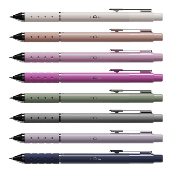 slide 7 of 10, TUL® GL Series Retractable Gel Pens, Medium Point, 0.8 mm, Assorted Gunmetal Barrel Colors, Assorted Metallic Ink, Pack Of 8 Pens, 8 ct