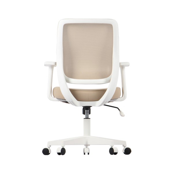 slide 4 of 9, Realspace Sensi Mesh/Fabric Low-Back Task Chair, Oatmeal/White, Bifma Compliant, 1 ct
