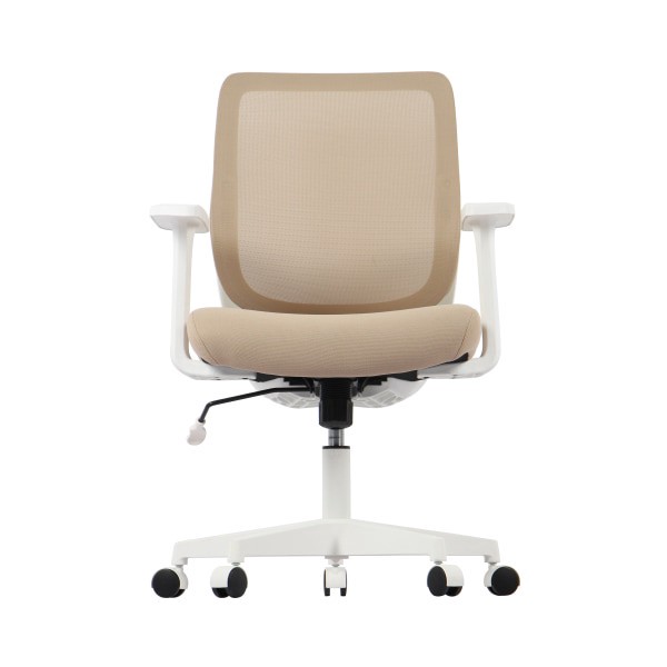 slide 8 of 9, Realspace Sensi Mesh/Fabric Low-Back Task Chair, Oatmeal/White, Bifma Compliant, 1 ct