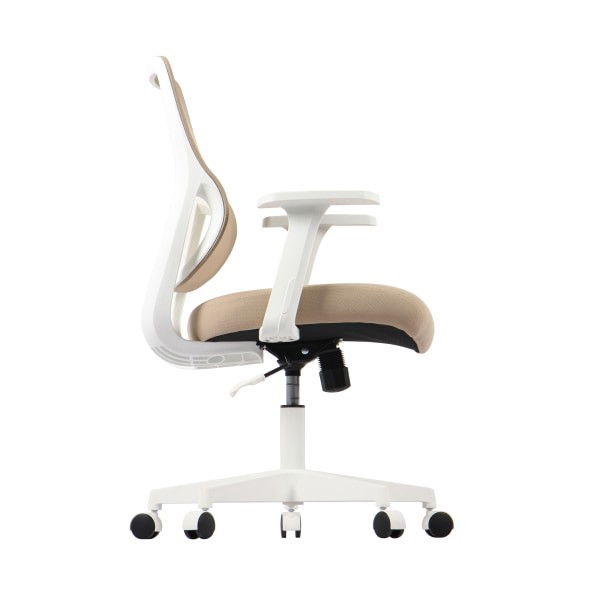 slide 9 of 9, Realspace Sensi Mesh/Fabric Low-Back Task Chair, Oatmeal/White, Bifma Compliant, 1 ct
