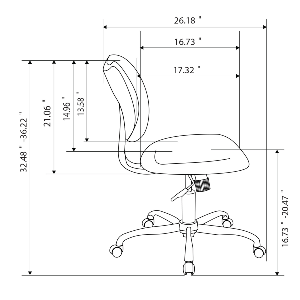 slide 4 of 5, Realspace Jancy Mesh Low-Back Task Chair, Black/Chrome, 1 ct