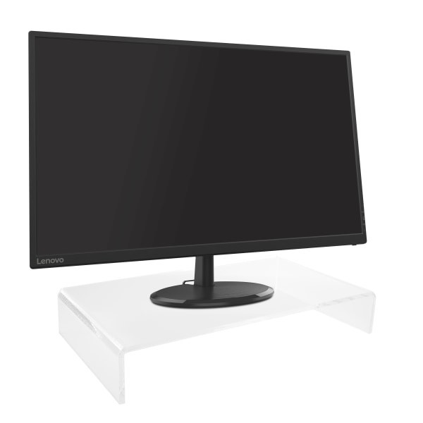 slide 3 of 4, Realspace Acrylic Monitor Stand, 3-5/8"H X 21-5/8"W X 11-3/4"D, Clear, 1 ct